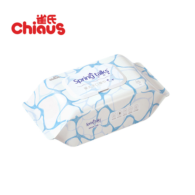 Chiaus Soft Care ผ้าเช็ดทำความสะอาดเปียกสำหรับเด็กแบบใช้แล้วทิ้งในผ้าไม่ทอ